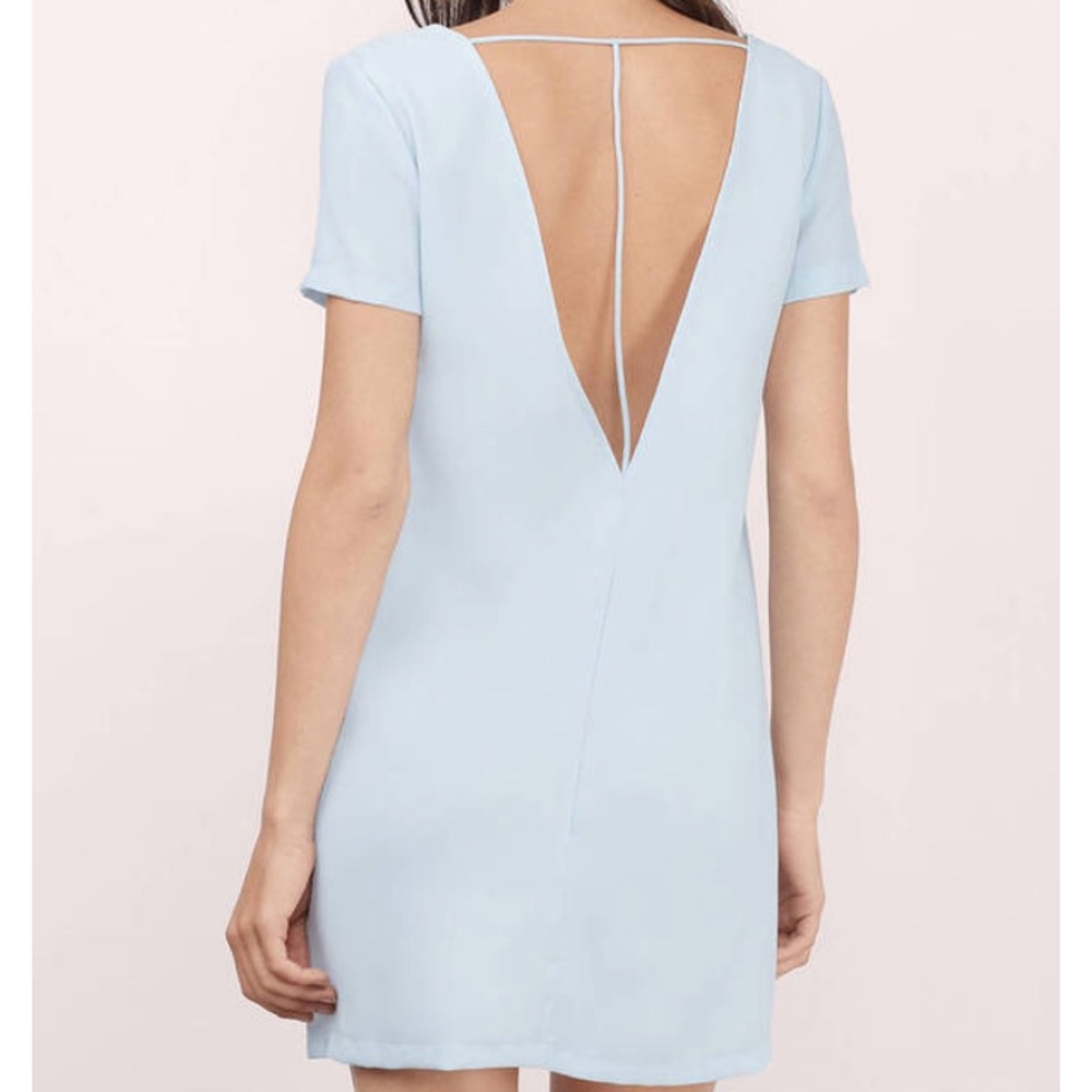 TOBI nwot light blue shift dress